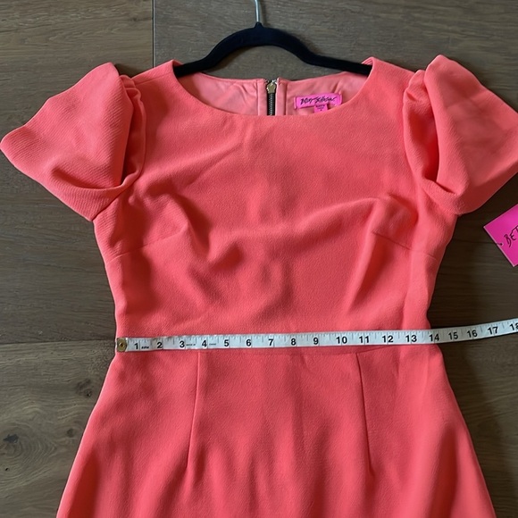 Betsey Johnson Orange/Coral Sheath Dress Size 4 NWT - Picture 6 of 13